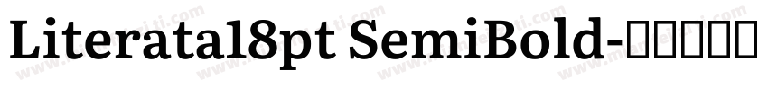 Literata18pt SemiBold字体转换